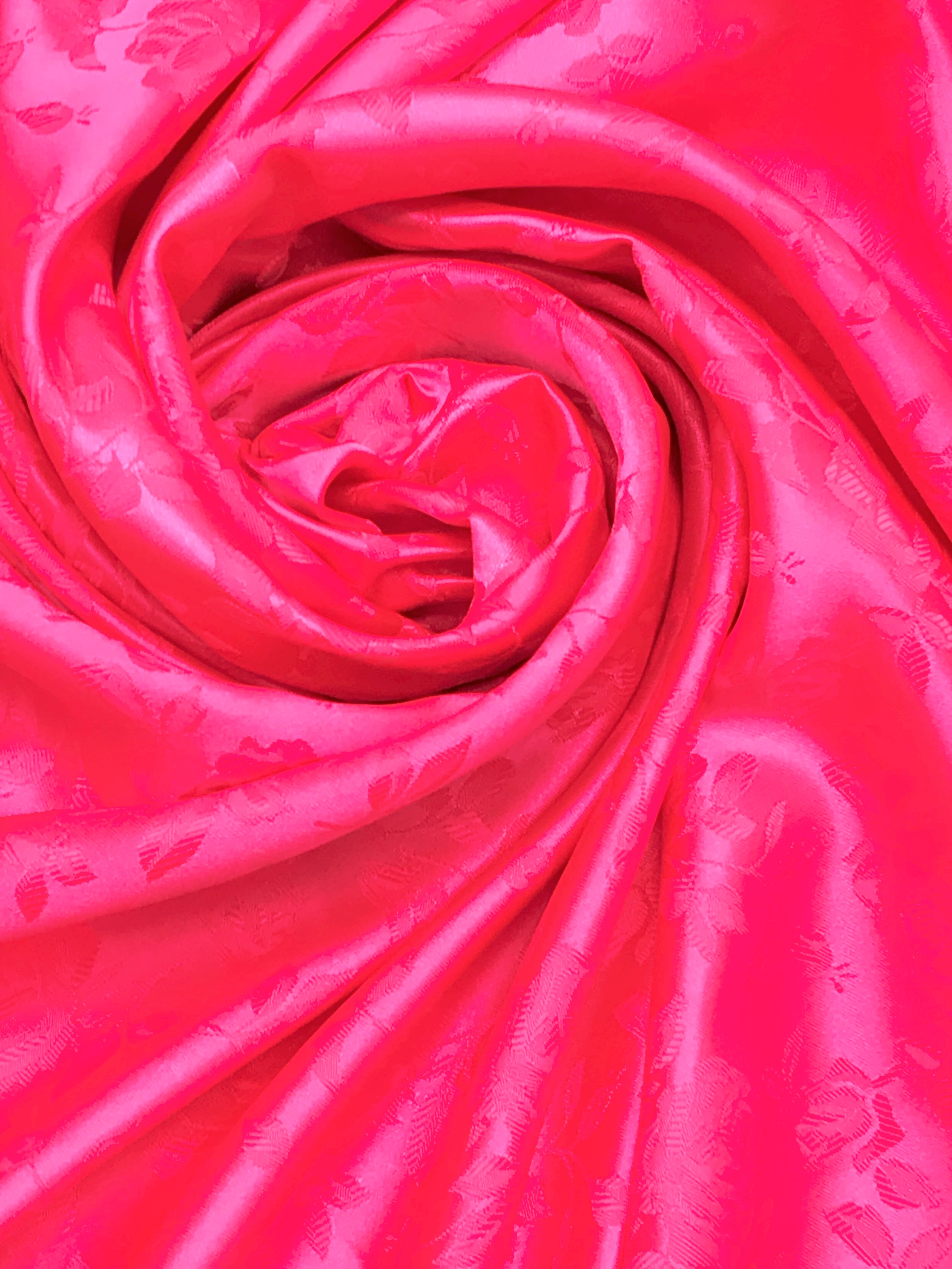 Neon Pink Jacquard Satin – Sal Tex Fabrics, Inc.