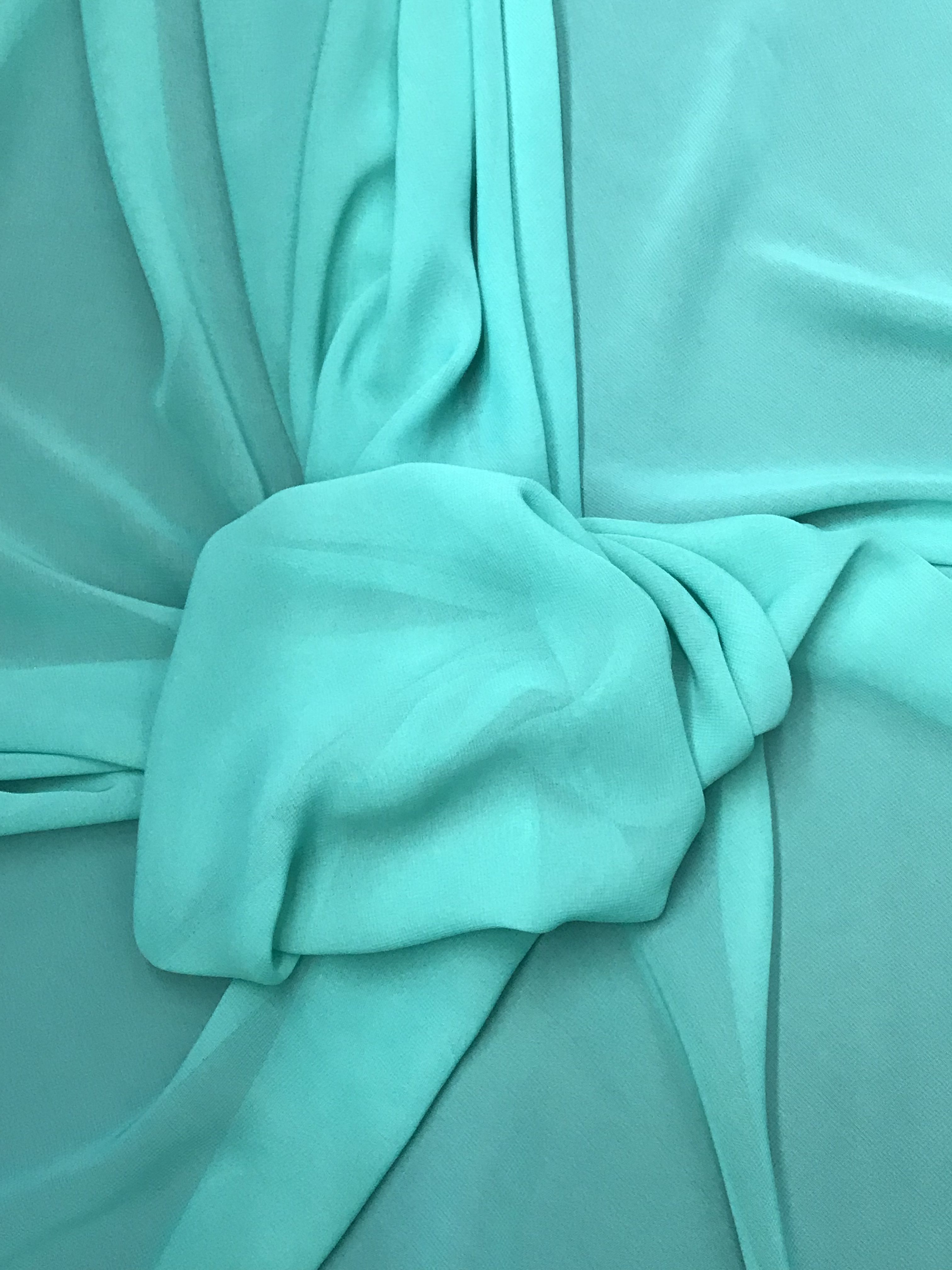 Aqua Blue - Iridescent Silk Chiffon – Prism Fabrics & Crafts