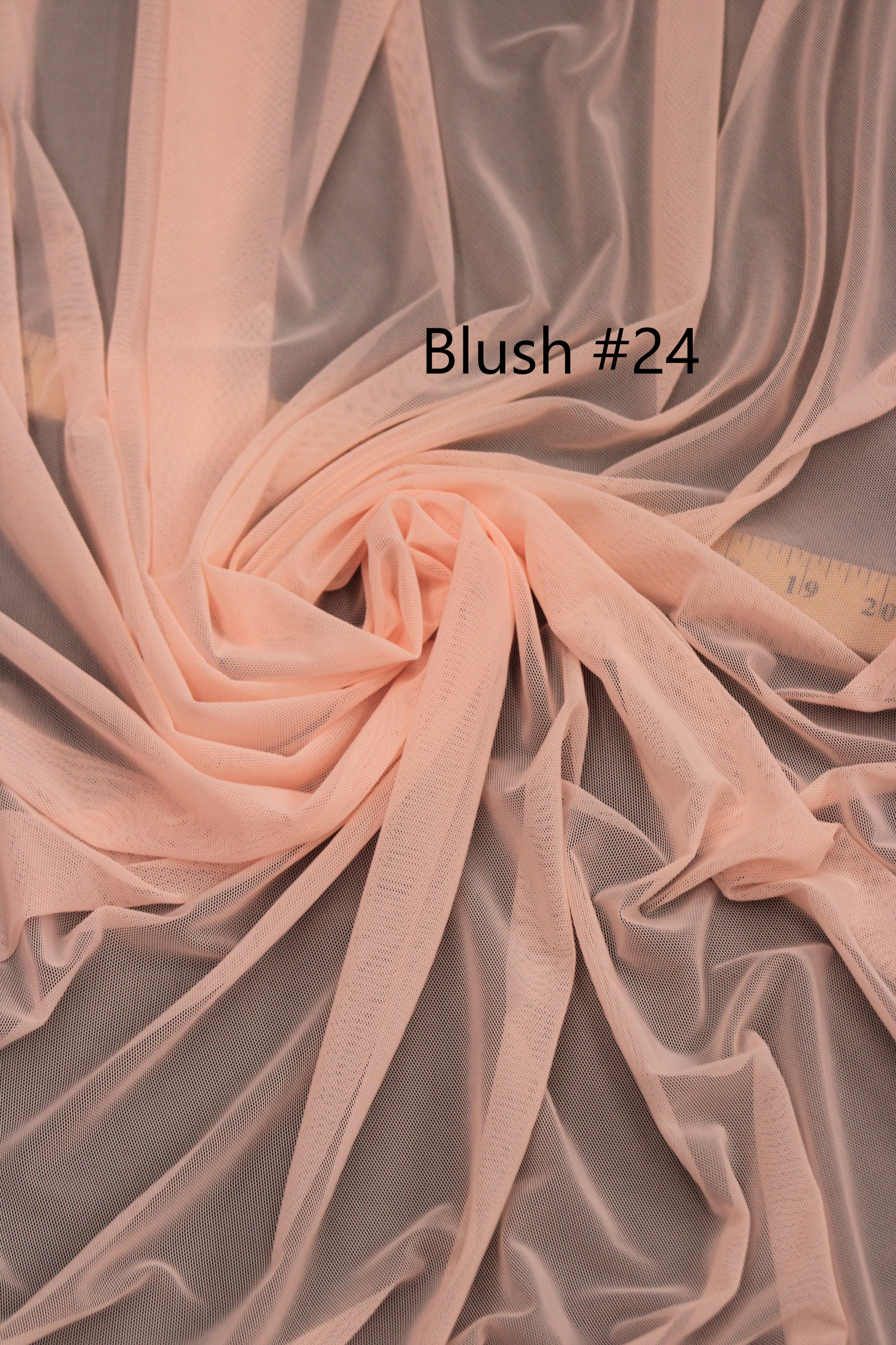 Sheer Stretch Mesh Lt. Peach 13